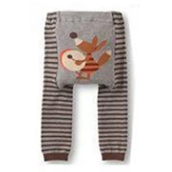 Cute Baby Kid Infant Toddler Newborn Cartoon Striped Leggings Long Pants 6 Color 0 3Y