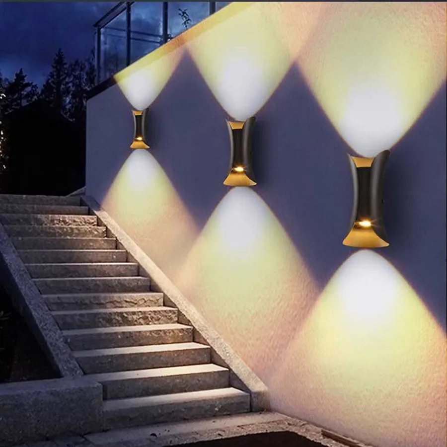 Thrisdar 30W 40W Outdoor Garden Porch Wall Light Creative Aisle Front Door Balcony Villa Wall Lamp Hotel Exterior Wall Light