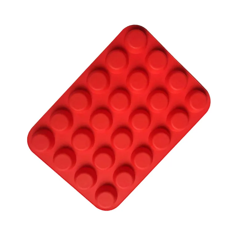 

Silicone Mini Muffin Pan Silicone Cupcake Baking Cups, 24 Non Stick Silicone Molds for Muffin Tins