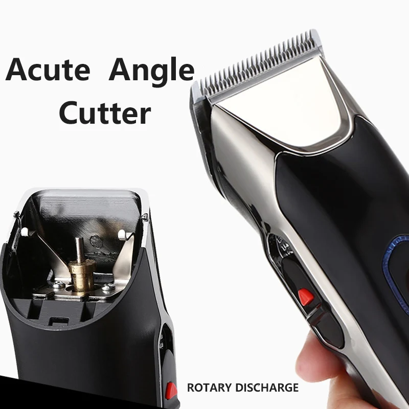  Kemei Powerful Electric Hair Clipper Adjustable Titanium Steel Blade Electric Scissors Haircut Trim
