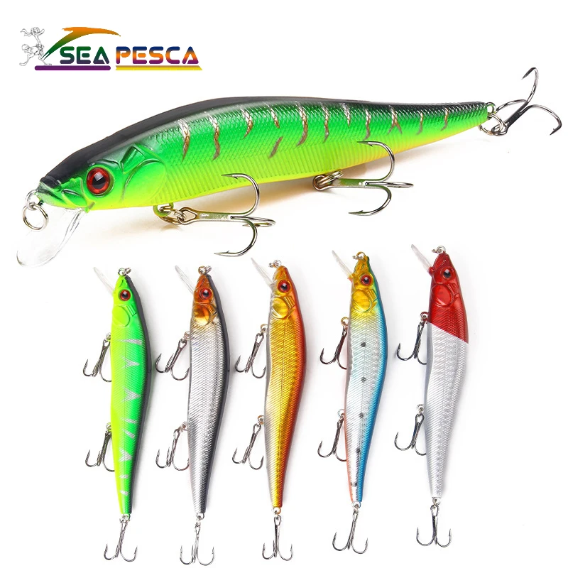  14 cm / 23 g hard lure minnow swim bait plastic bait assorted color bionic false bait fishing lure 