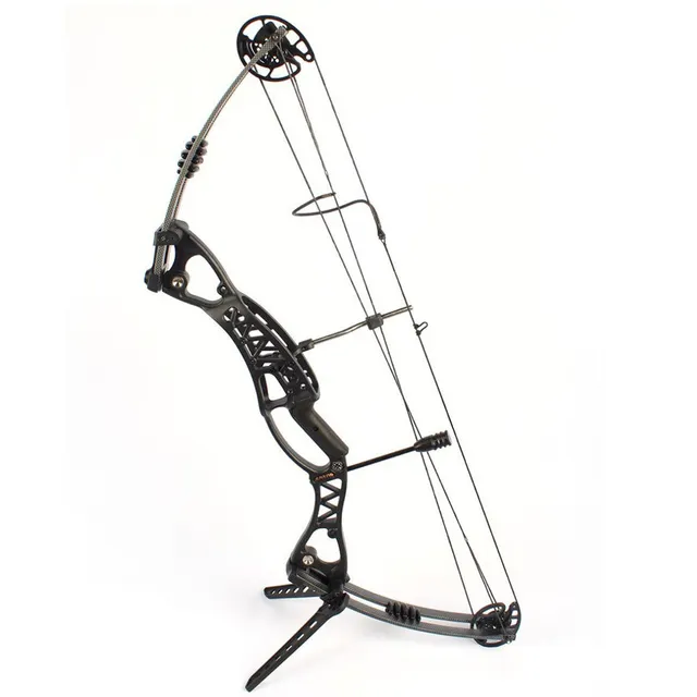 Best price at $258 Cheap Magnisum Alloy Fiberglass Hunting Compound Bow With 50-60lbs Draw Weight,Black,China Archery set