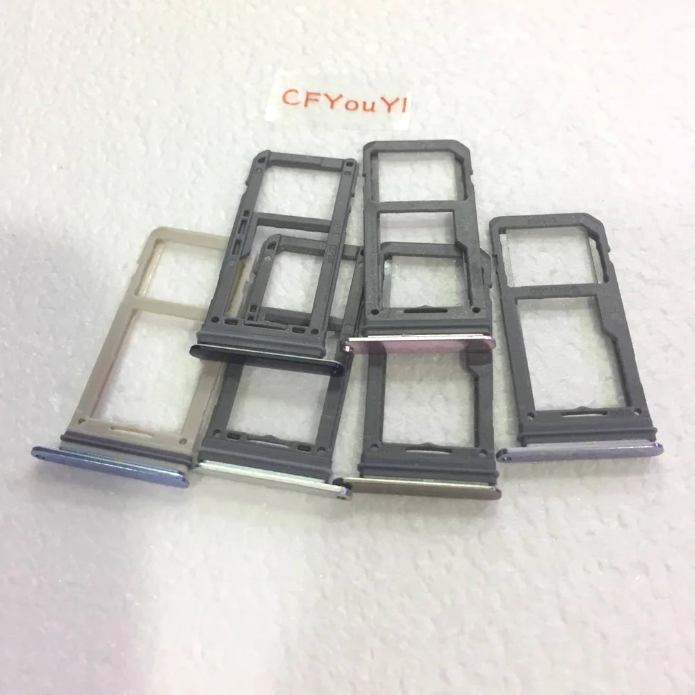 10pcs/lot CFYOUYI Single SIM Tray Micro SD Card Tray Slot Holder Part for Samsung Galaxy S8 G950 /  S8 Plus G955
