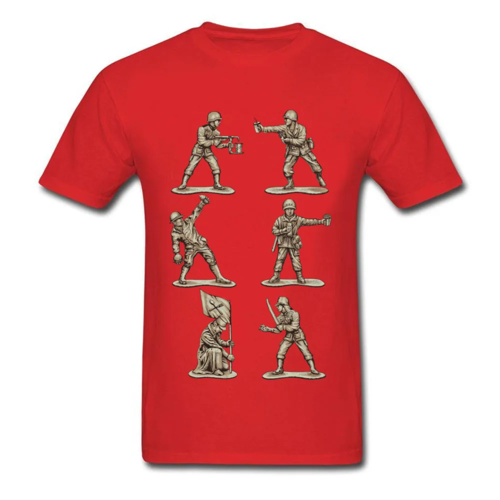 Youth Tops Shirts FASTFOOD SOLDIERS Slim Fit Birthday T Shirt Pure Cotton Short Sleeve Simple Style Tee-Shirt O Neck FASTFOOD SOLDIERS red