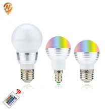 LED RGB Bulb Lamp E27 E14 3W 5W AC110V 220V LED RGB Spot light 85-265V Magic RGB Lighting+IR Remote Control 16 Colors LED RGB Bulb Lamp E27 E14 3W 5W AC110V 220V LED RGB Spot light 85-265V Magic RGB Lighting+IR Remote Control 16 Colors