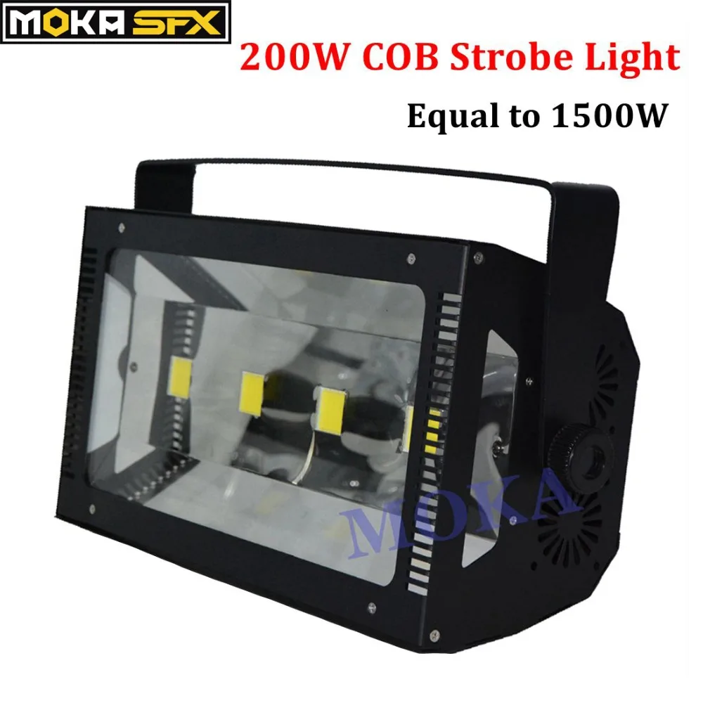 

50Wx4 LED COB Atomic 200W Flash COB Strobe Lighting Equal to 1500W Strobe for Disco Bar Nightclub Wedding Stage Party Decoration