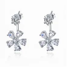 Женские модные ювелирные свисающие серьги 925 пробы серебряные серьги аксессуары роскошные свадебные ювелирные изделия Brincos Bijoux