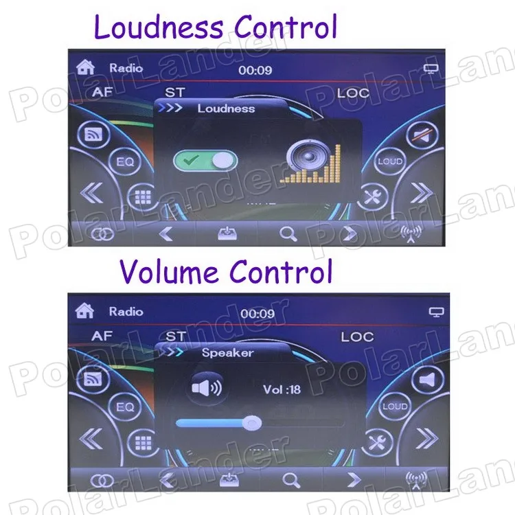 Discount Car DVD Player MP5 GPS Navigation 10 languages touch screen bluetooth AM FM RDS bluetooth Auxin USB 6.95 inch 2 DIN TF card 12