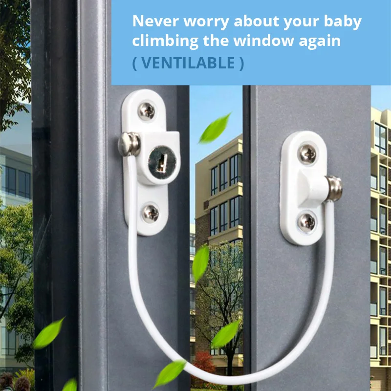 Stainless Steel Window Cabinet Door Security Chain Lock For Home