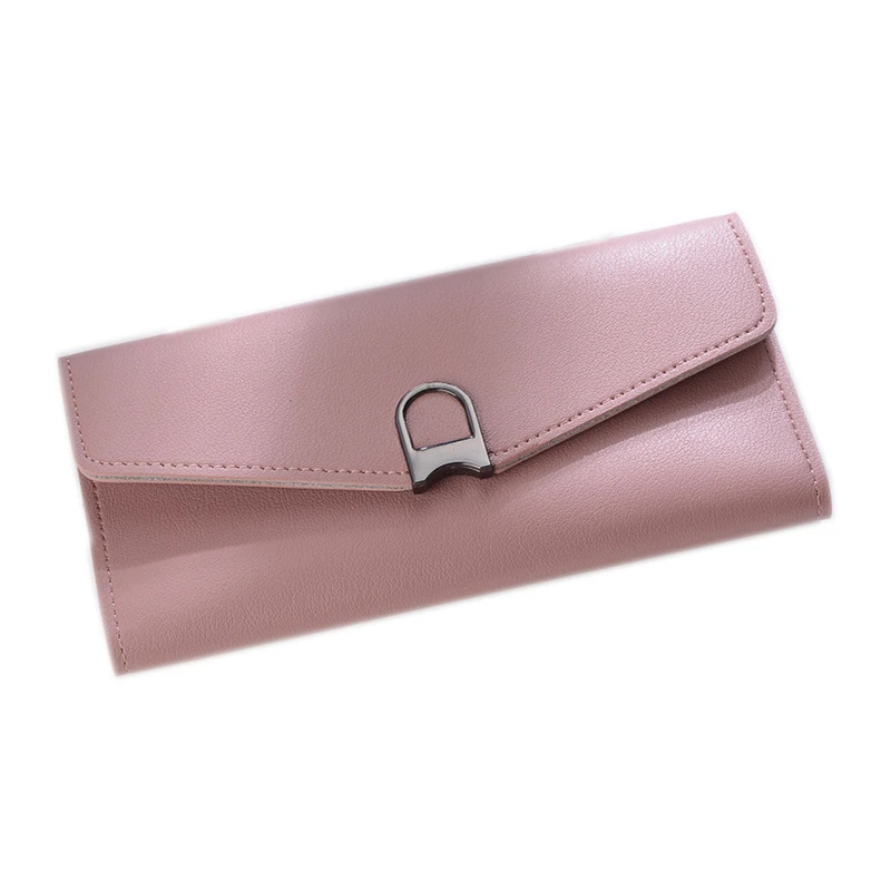 Women Wallet Female Leather Purse Trifold Long Clutch Card Holder Coin Purses High Quaity ...