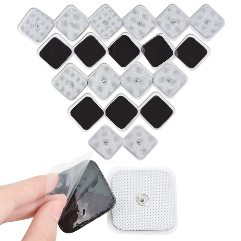 

10/20Pcs/lot Self Adhesive replacement Electrode pad for Tens Digital Therapy Machine Massager 4*4cm Muscle Massager Patch
