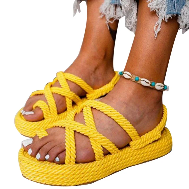 

WENYUJH Summer Sandals Flip Flops Fashion Slip-On Breathable Non-slip Shoes
