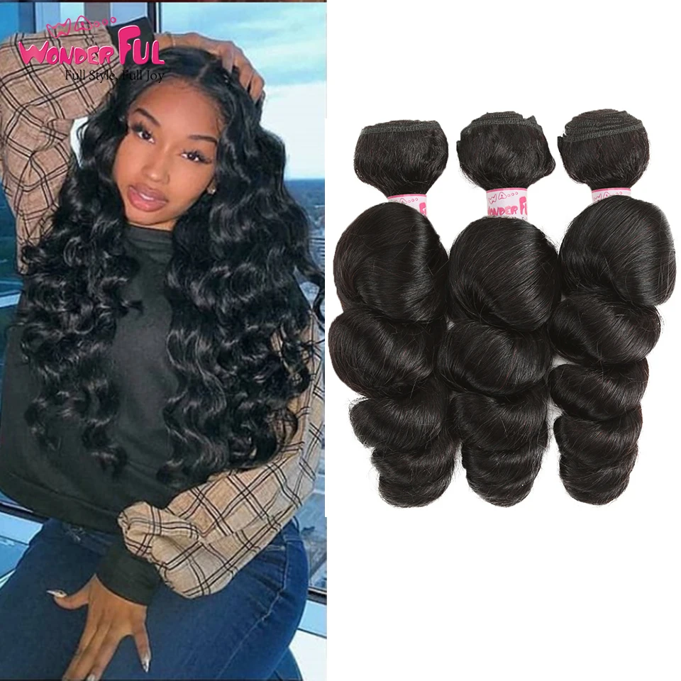 Wholesale Mongolian Loose Wave Bundles Natural Color Cheap Hair Weave Extensions 100 Human Hair
