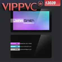 A13039 сделать шаблон визитной карты для дизайна и печать ПВХ карт