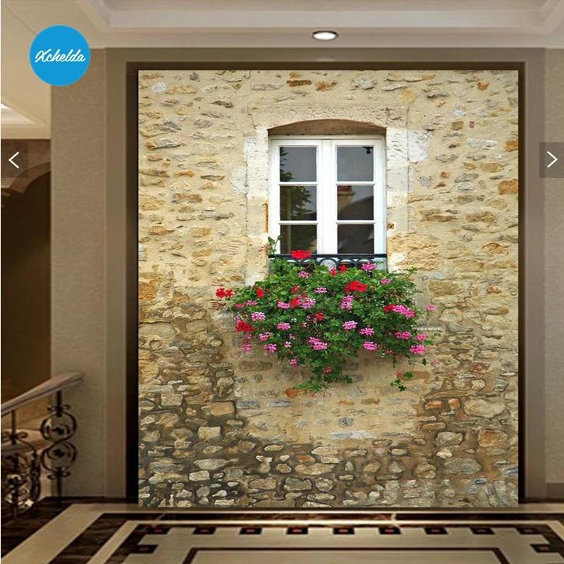 XCHELDA Custom 3D Wallpaper Design Mediterranean Windows Photo Kitchen Bedroom Living Room Wall Murals Papel De Parede XCHELDA Custom 3D Wallpaper Design Mediterranean Windows Photo Kitchen Bedroom Living Room Wall Murals Papel De Parede