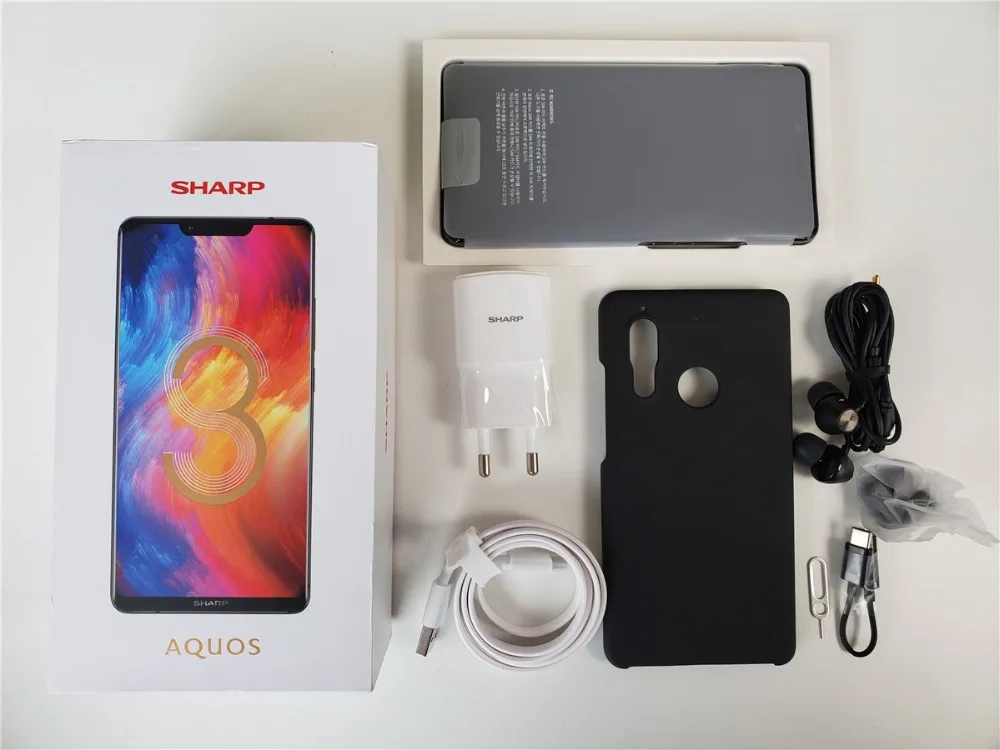 SHARP AQUOS S3 6,0-дюймовый FHD+ 4 ГБ ОЗУ 64 ГБ ПЗУ Snapdragon 630 Octa Core Android 8.0 12.0MP+ 13.0MP NFC с двумя камерами 3200 мАч