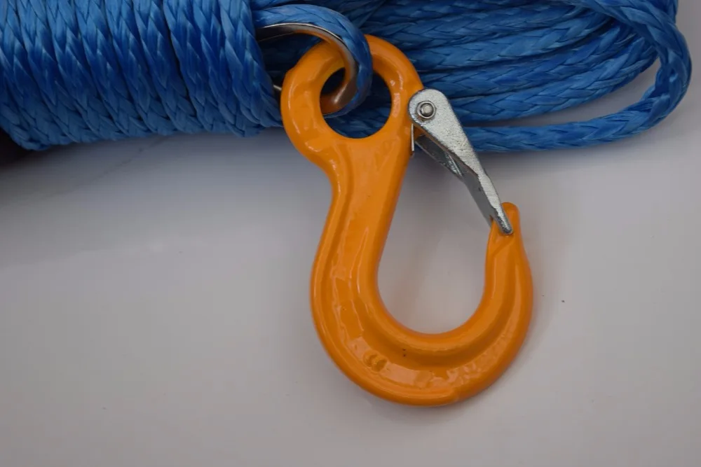 شحن مجاني 8 ملليمتر * 30 متر الأزرق الاصطناعية ونش كابل ، ونش حبل extenstion ، atv الونش الخط ، off الطريق حبل