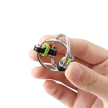 

AOSST noctilucent 1pcs Hand Spinner High Speed Rotation Fidget Cube Key Ring Toys