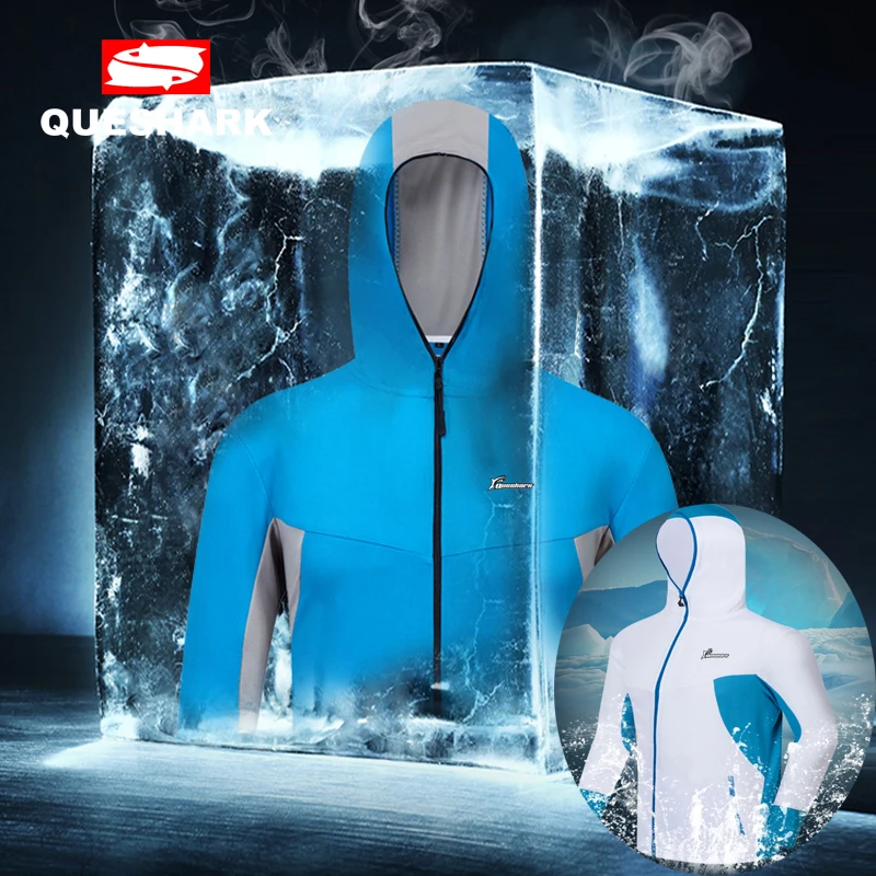 

Queshark Men Outdoor Sports Fishing Clothing Jersey Quick-drying Super Light Anti-mosquito Long Sleeve Hiking Jackets
