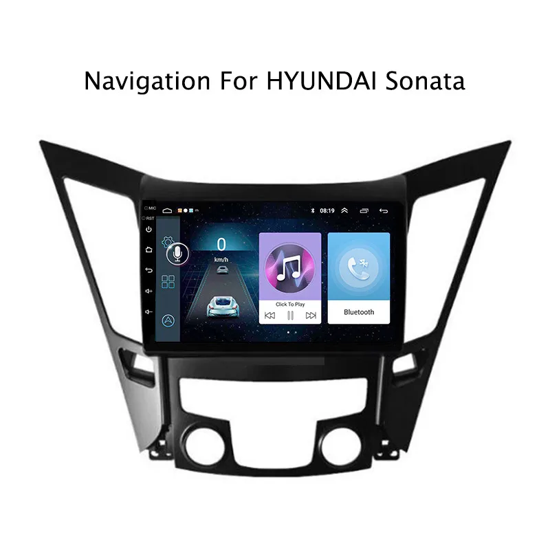 Автомагнитола с GPS навигацией мультимедийный DVD плеер для Hyundai Sonata 8 YF 2010 2011 2012 13 2015