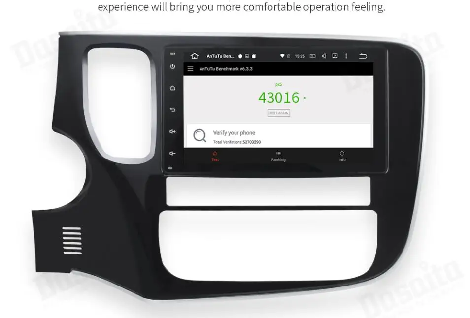 Top 8" Android 8.0 Car GPS Radio Player for Mitsubishi Outlander 2014 2015 2016 2017 with Octa Core 4GB+32GB Auto Stereo Multimedia 10