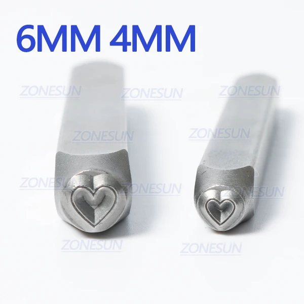 6mm and 4mm ZONESUN индивидуальный логотип штамп с брендингом железной ручкой сжигание пресс-штамп на пирог Печенье Хлеб сладости деревянная латунная форма - Цвет: 6mm and 4mm