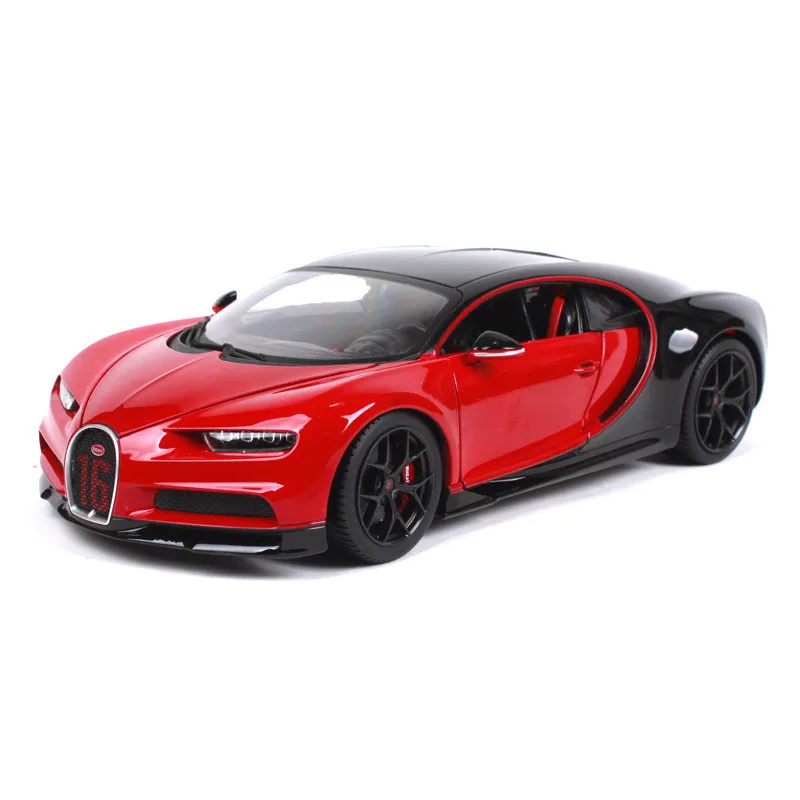 1:18 Bugatti чугун литая модель машины Модель, литой металл суперкар, продвинутая коллекционная машинка Модель украшения