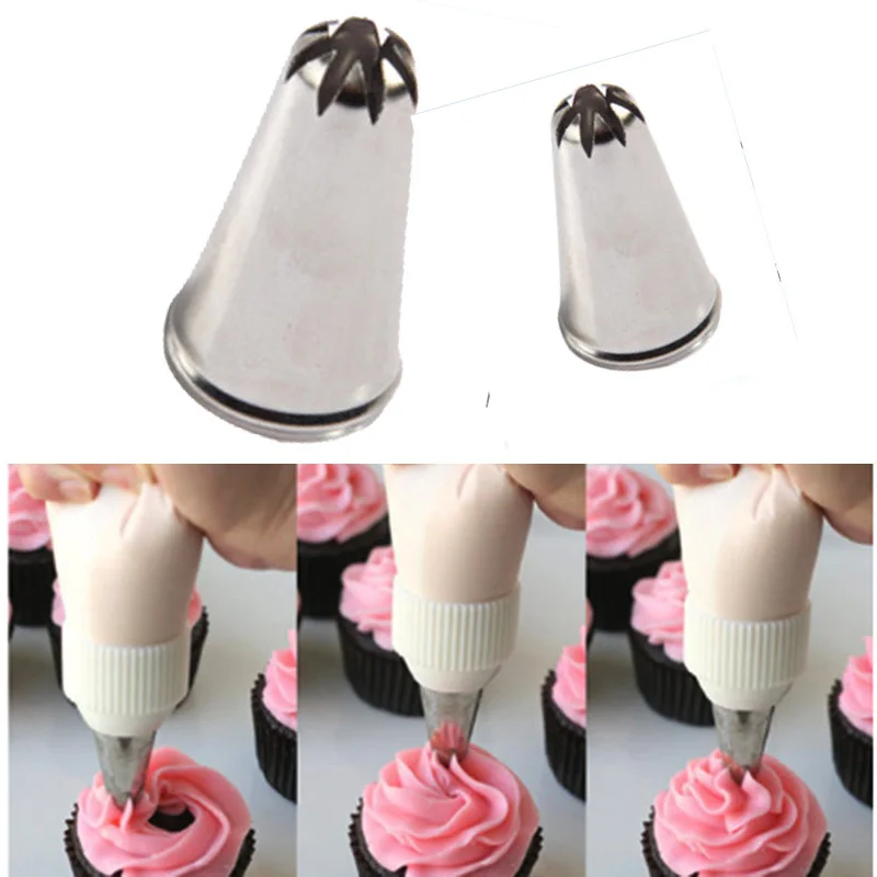 Us 0 46 10 Off Rose Flower Cup Ice Cream Piping Tip Nozzle Cake Decorating Pastry Tools In Baking Pastry Tools From Home Garden On Aliexpress