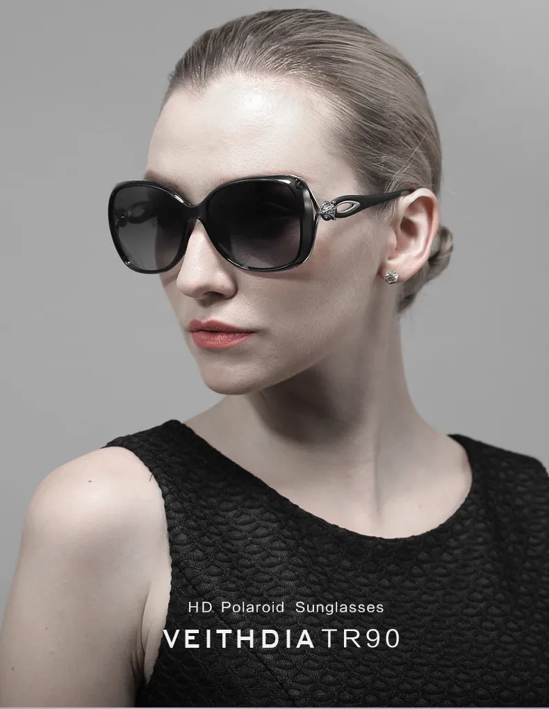 VEITHDIA Retro TR90 Sun glasses Polarized Luxury Ladies Brand Designer Women Sunglasses Eyewear oculos de sol feminino 7022 Women's Glasses