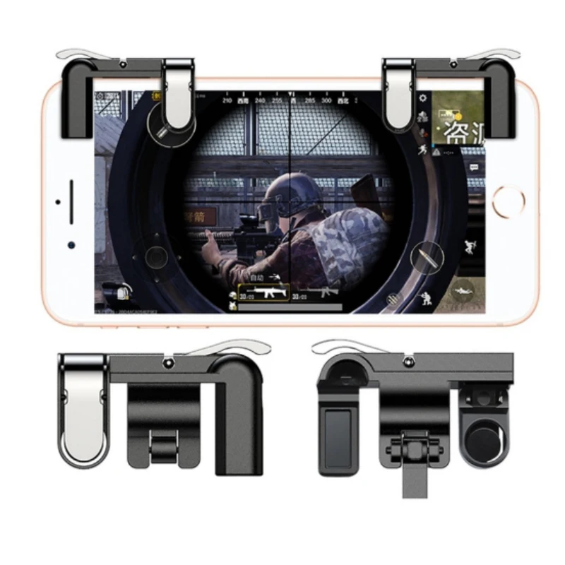 Goedkoop Gaming Fire Trigger Knop Smart Telefoon Mobiele Joysticks Games L1 R1 Shooter Controller Voor PUBG Survival Regels Messen op