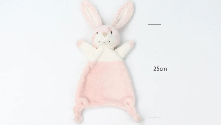 Baby Infant Cute Rabbit Plush Doll Toy Comfort Towel Soft Appease Doll Stuffed Animal Bunny Toy Playmate Calm Educational Dolls (30)