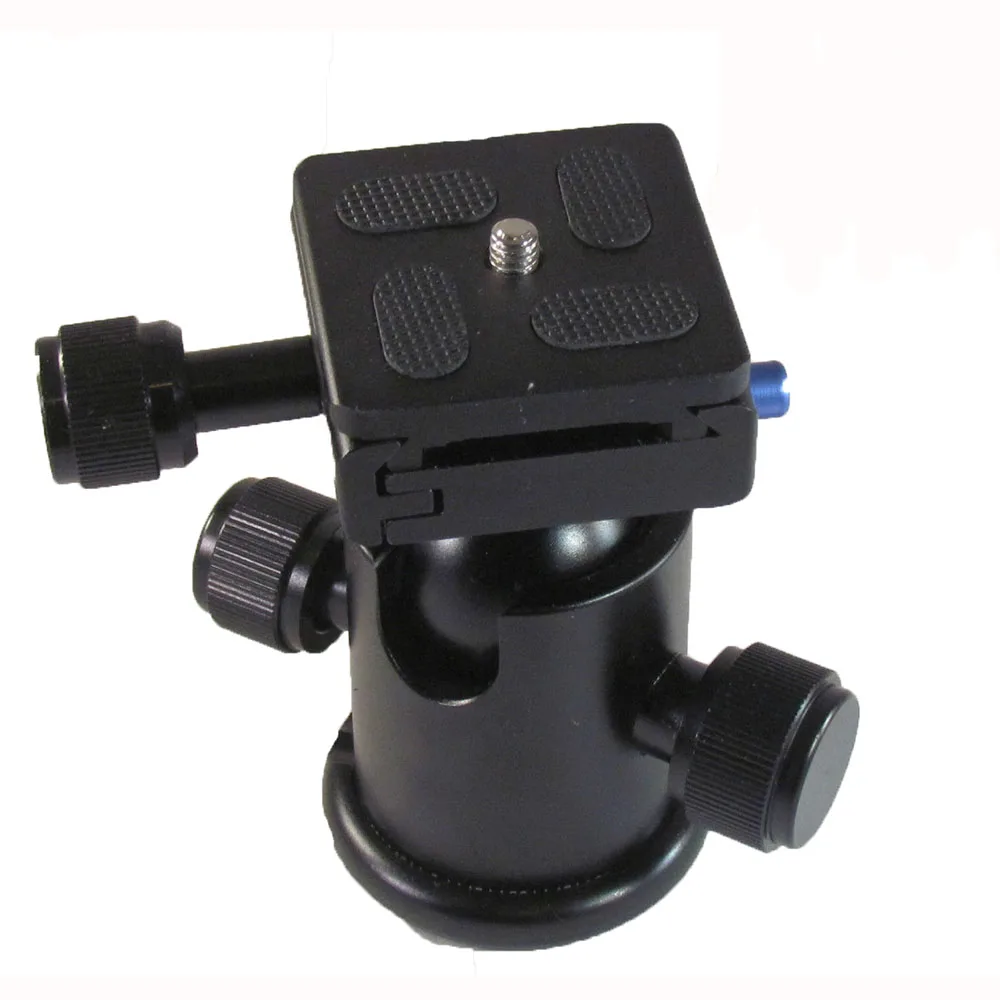 Foleto KS-0 штатив шаровой головкой Профессиональный металл Камера Штатив Ballhead 360 градусов панорамный для Canon nikon sony монопод Штатив - Цвет: black