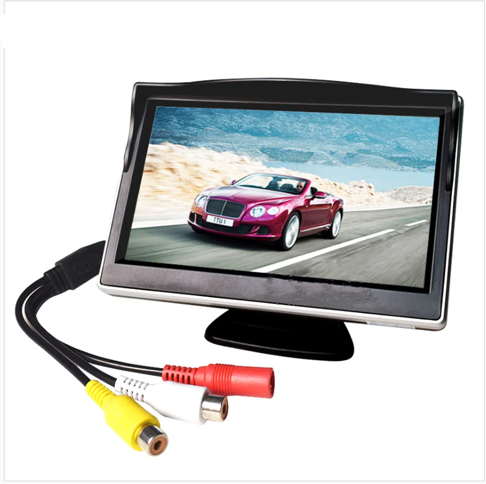 5 Inch Car Monitor Tft Lcd Screen Hd Digital Color Car Rear View
