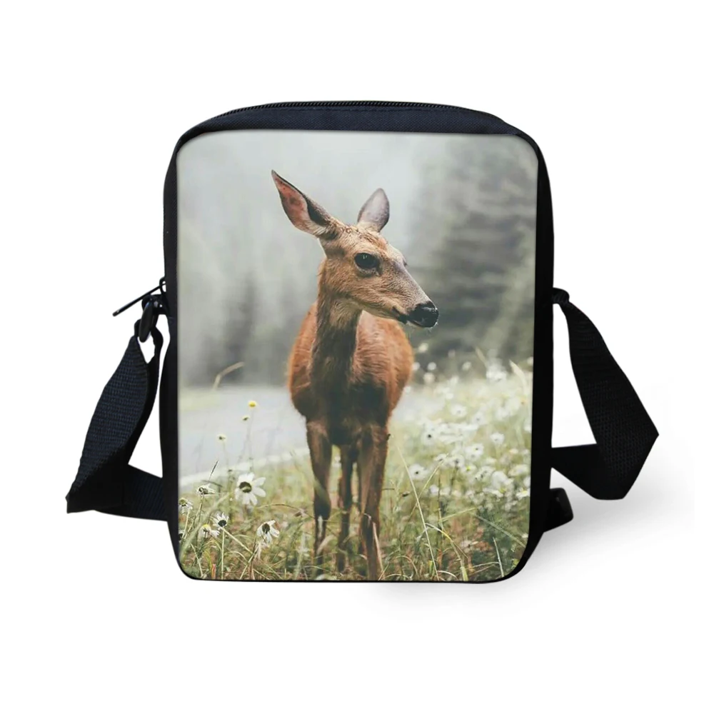 

2019 New Style Cute Animal Print Shoulder Bag for Women Men Messenger Bag Kids Boys Girls Casual Daypacks Travel with Zipper