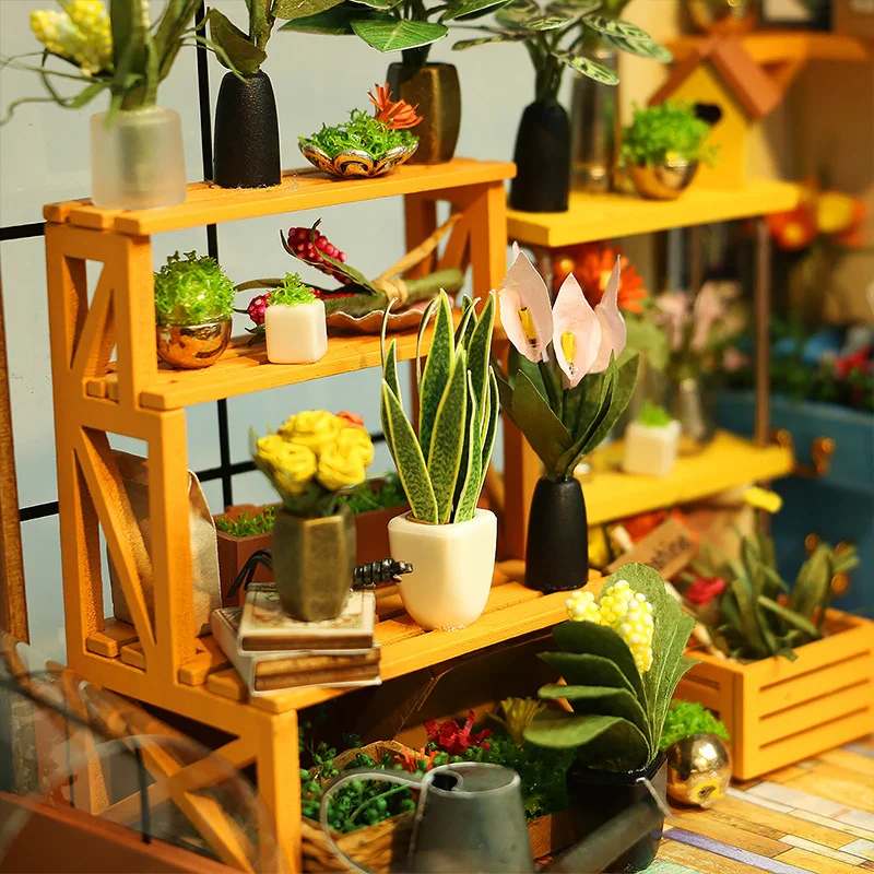 CUTEBEE-Doll-House-Miniature-DIY-Dollhouse-With-Furnitures-Wooden-House-Toys-For-Children-Kathy-s-Flower (1)