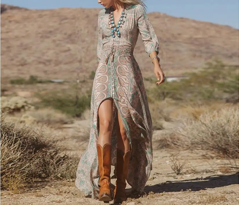 summer maxi dress with slits