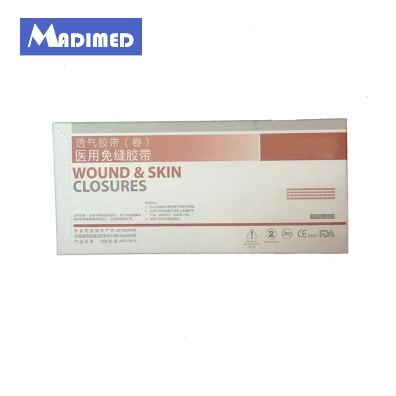 MADIMED 6*75 мм 3 полосы/мешок 50 пак./кор. стерильные раны закрытие кожи полоска косметический повязки на уменьшить образование рубцов - Цвет: white