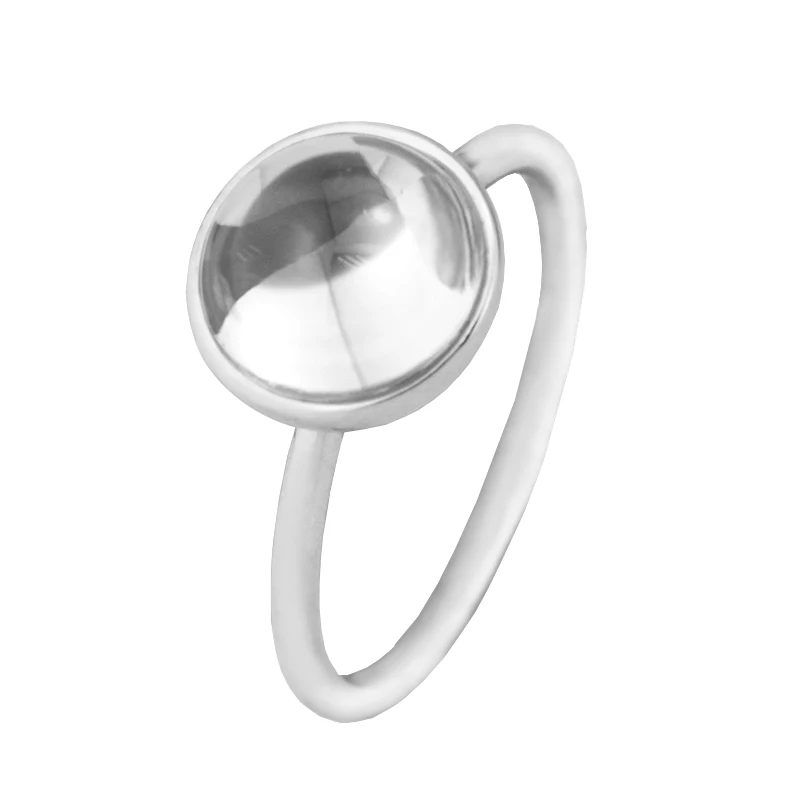 Poetic Droplet Rings with Clear CZ 100% Authentic 925 Sterling Silver Jewelry Free Shipping FLR077C | Украшения и аксессуары
