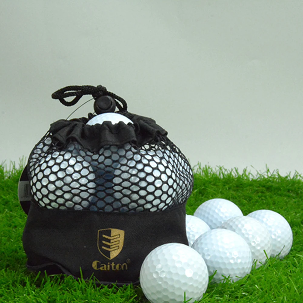 10 мяч для гольфа с сетчатой сумкой для спорта на открытом воздухе для игры в гольф, тренировочный матч для соревнований, резиновый высококачественный мяч для гольфа, спортивное оборудование для гольфа
