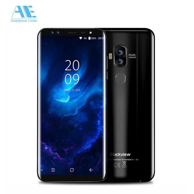 Blackview S8 5 7 дюйма 18:9 смартфон 4G RAM 64g ROM четыре Камера mt6750t восемь ядер 1440*720 LTE