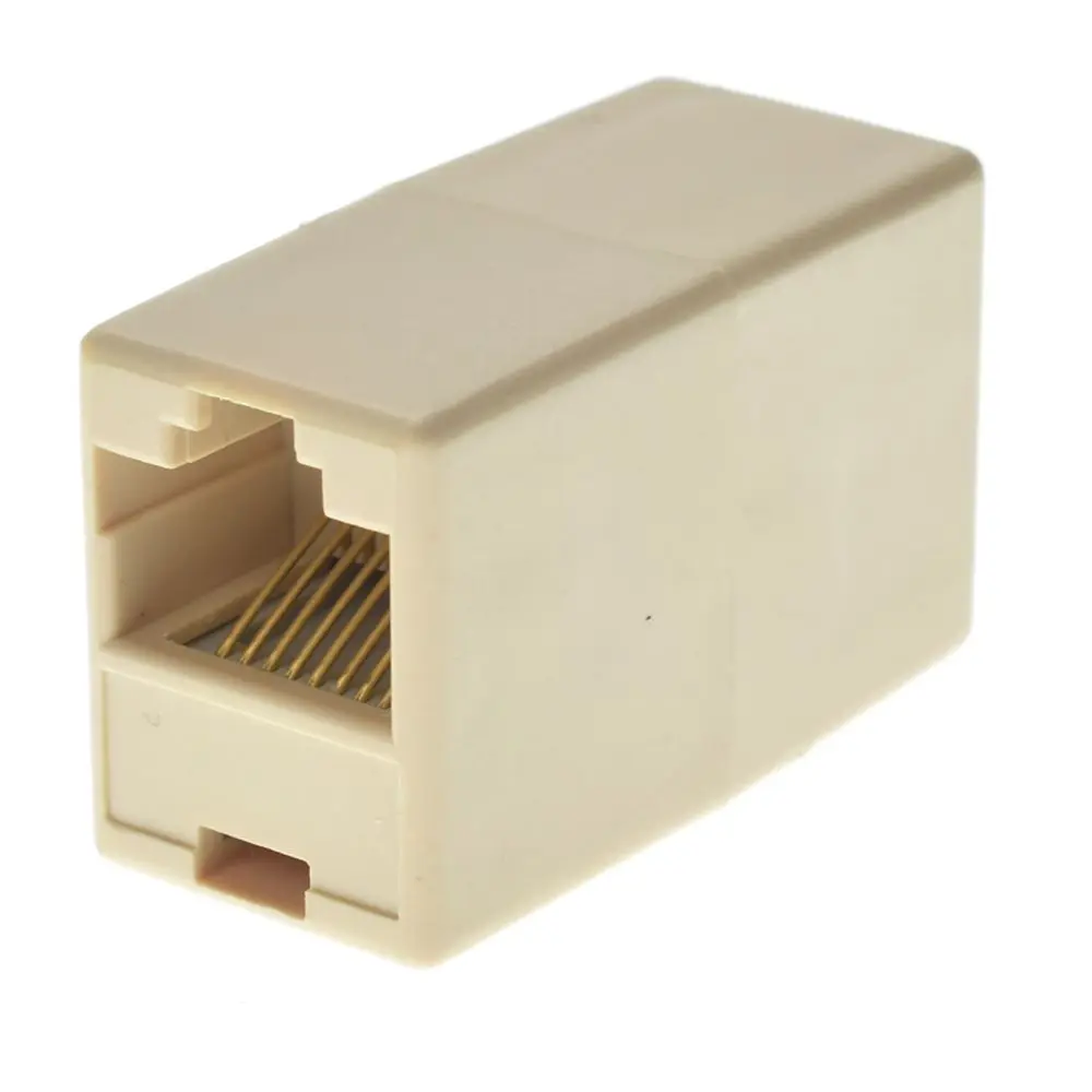 

5pcs RJ45 for CAT5 Ethernet Cable LAN Port 1to2 Socket Splitter Connector Adapter