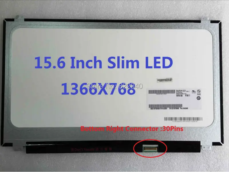 

B156XTN04.3 15.6" Laptop LED LCD Screen Display Slim eDP For ASUS X555L