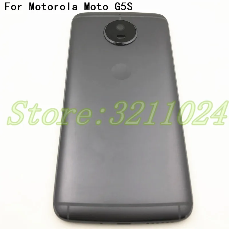 Задний G5S корпус батареи для Motorola Moto G5S XT1793 1794 1792 задняя дверь баттер чехол с объективом камеры