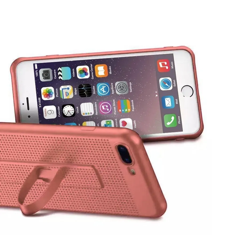 Demelfu чехол для iPhone 7 8x6 6s 5 5S Plus plus 8 теплоотвод Силиконовый кольцо подставка