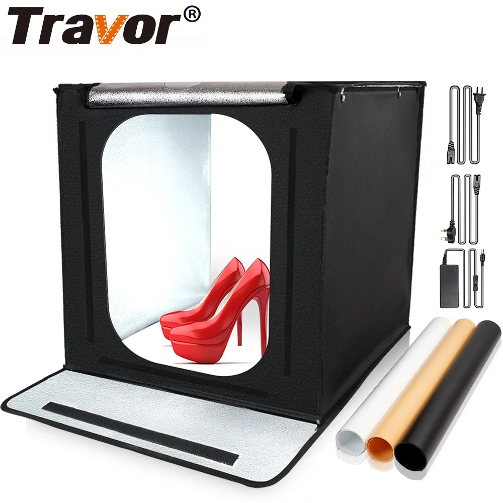 Travor Light Box 40*40cm Portable Lightbox With 3 Colors Background For