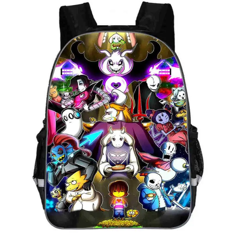 أنيمي Undertale على ظهره للفتيات الفتيان حقيبة كتب بلا النساء mochila الرجال السفر حقيبة Undertale الأطفال المدرسة في سن المراهقة الظهر
