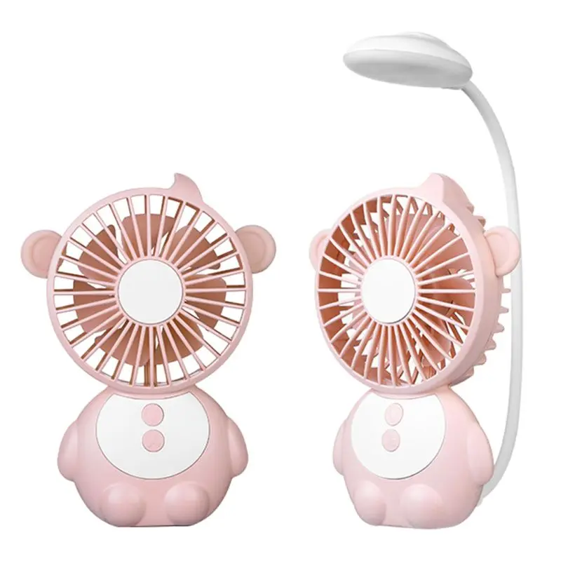

1Pcs Table lamp emergency Power Desktop Multi-function Fan Student Dormitory Lamp Usb Charging Mini Fan Personal Quiet Fan Porta