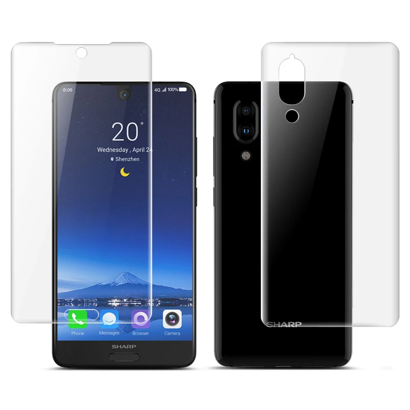 

Ultra-thin Front Back Transparent Full Cover Soft Hydrogel Film For Sharp Aquos S2 S3 Mini Screen Protector Soft Protective Film