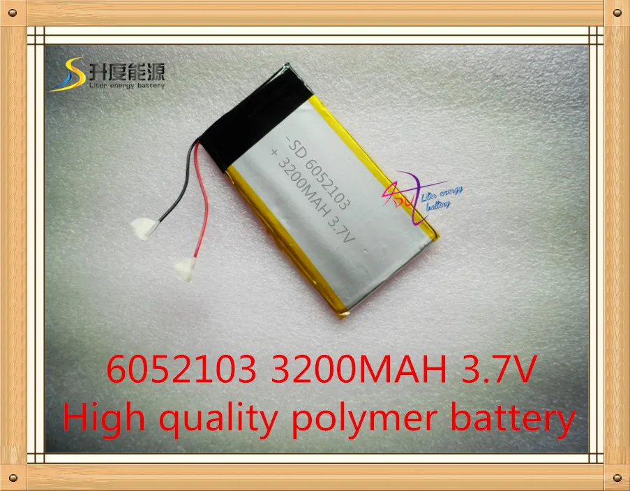 

best battery brand SD 6052103 3.7V 3200mAh Lithium Polymer Rechargeable Battery 6MM*52MM*103MM