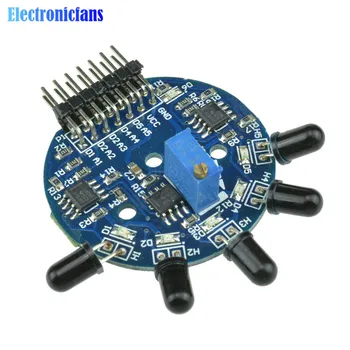 

5 Way Flame Sensor Module Digital Analog Output Fire extinguisher Robot for Arduino